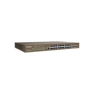 Tenda TEG5328P-24-410W 28-Port L3 Managed PoE Switch, 24 x 10/100/1000Mbps Ports, 1000Mbps Network, 410W Power