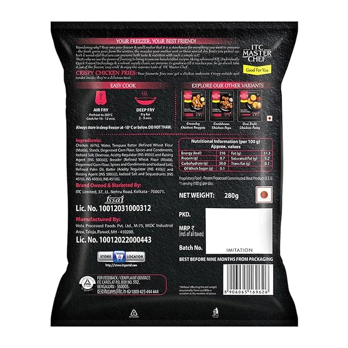 ITC Master Chef Crispy Chicken Fries 280 Gms view 2