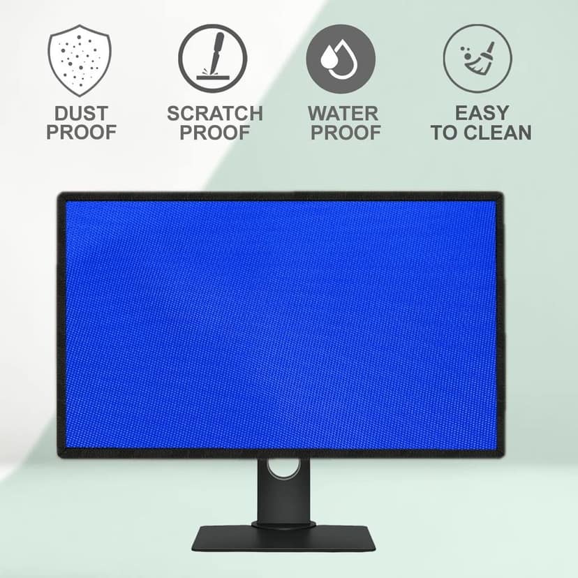 PalaP Super Premium Dust Proof Monitor Cover for VIEWSONIC 24 inches Monitor (Bright Blue) view 6