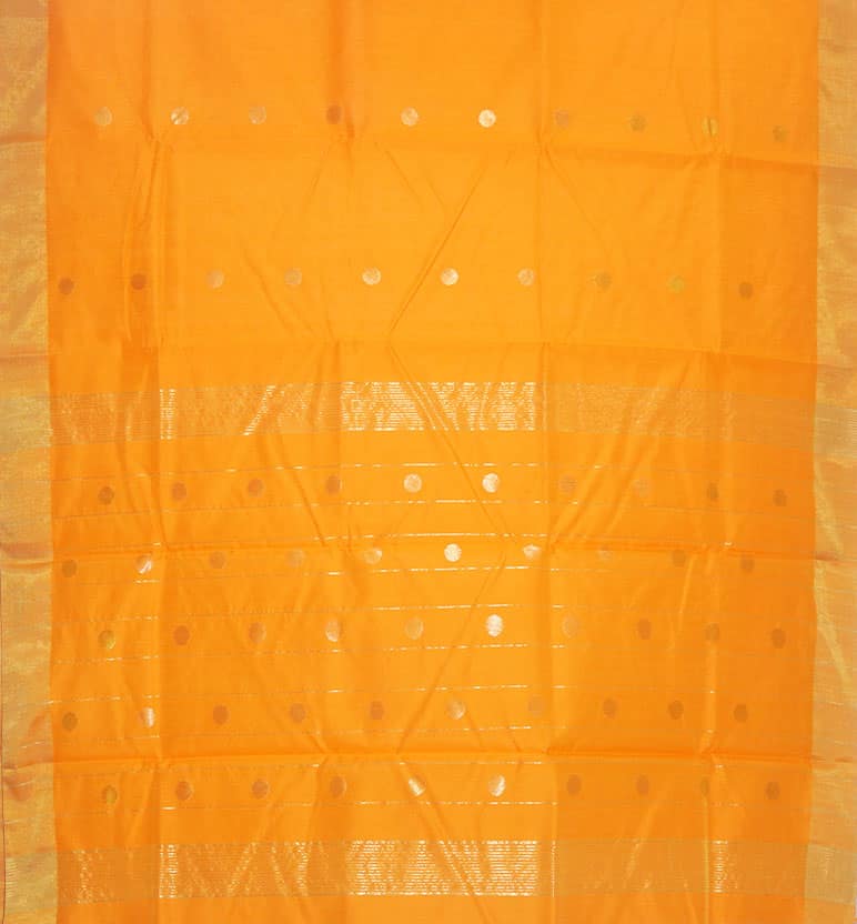 Handloom Chanderi Silk By Cotton Saree view 2
