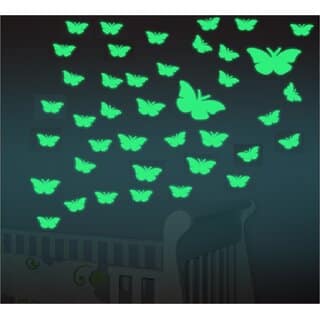 40 nos. of Night Glowing Radium Magic Butterflies for Rooms.