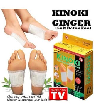 SBT 10 Pads (1 Box) Gold Kinoki Cleansing Detox Foot Protectors Free Size