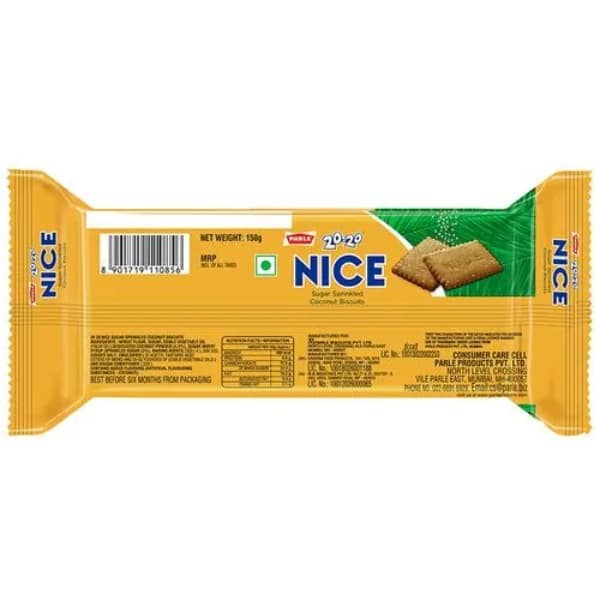 Parle 20-20 Nice Biscuits 150 Gms view 3