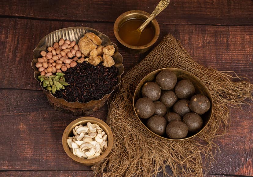 Narchuvai Foods Black Rice Laddoos 1 Kg