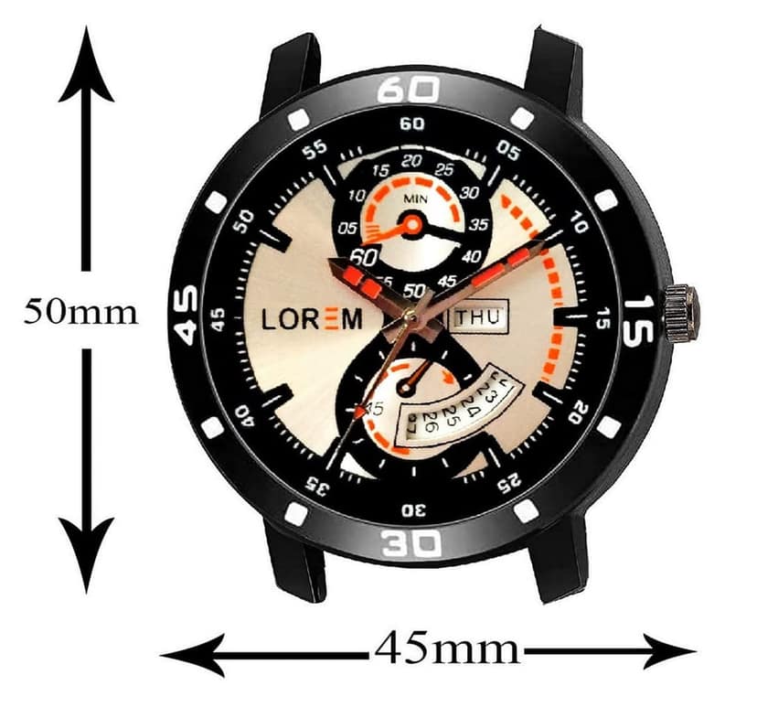 LOREM Day Date Analog Watch for Men view 4