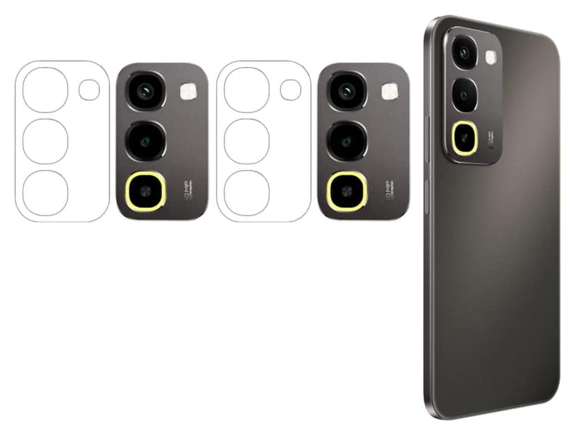 ISAAK Back Camera Lens Protector compatible for Realme P4r 5G (Pack of 2)