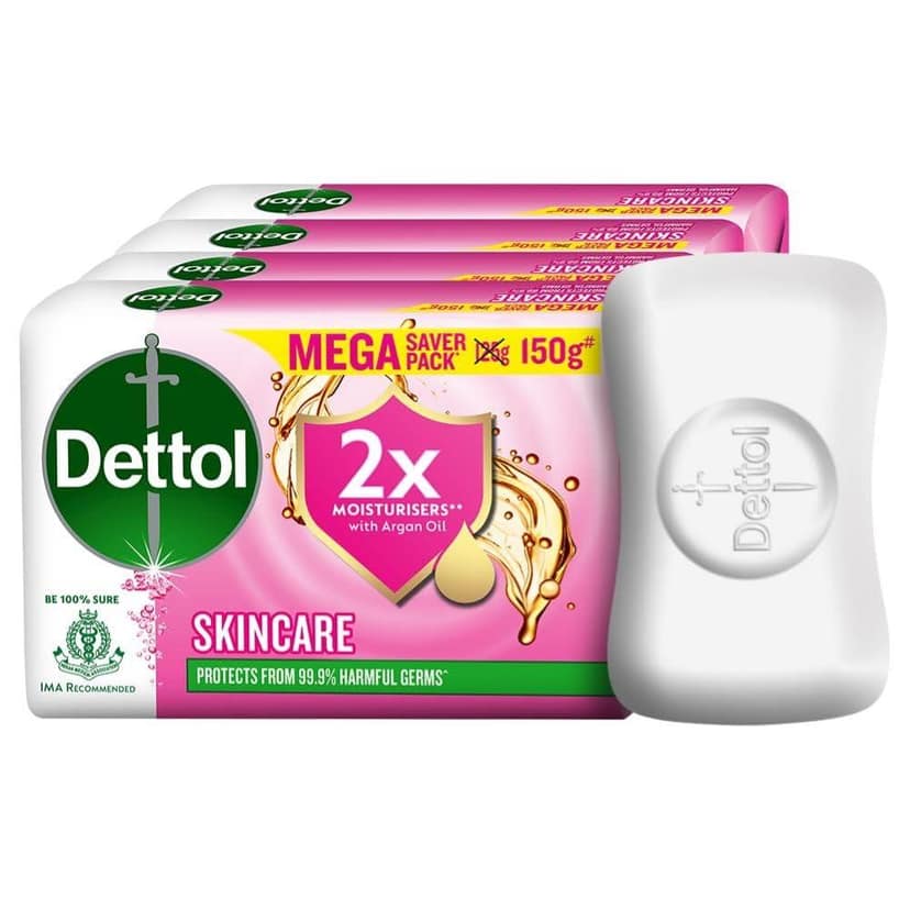 DETTOL SKINCARE SOAP 150 GMS X4 NOS