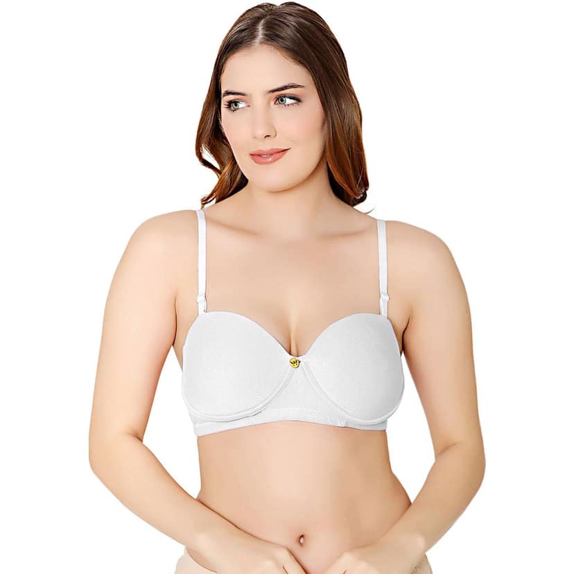 Bodycare cotton spandex wirefree convertible straps Seamless padded bra-6575B