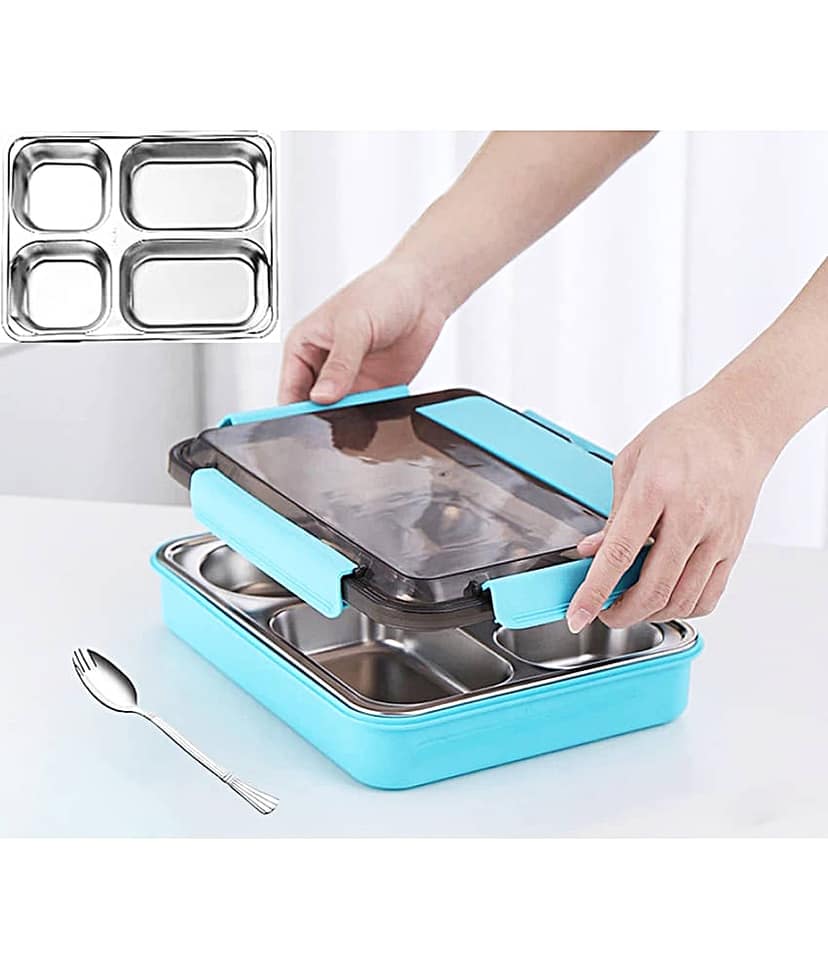 52dealz Plastic Lunch Box 1 - Container ( Pack of 1 )