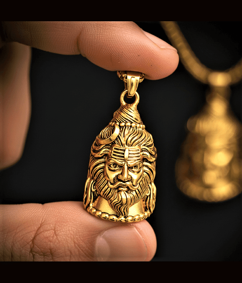 AKLINA Gold Religious Pendant With Chain ( Pack of 1 )