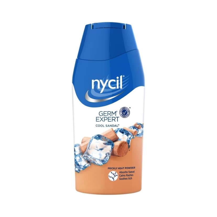 Nycil Germ Expert Cool Sandal Prickly Heat Powder, Pack of 50 gm