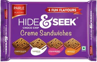 Parle Platina Hide & Seek Choco Chip Creme Sandwiches, 400 g