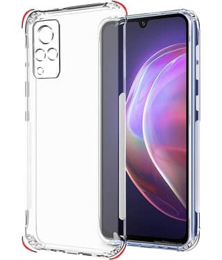 ZAMN - Transparent Silicon Silicon Soft cases Compatible For Vivo V21 5G ( Pack of 1 )