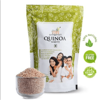 Green Aura Fresh White Quinoa Seeds Healthy Food, Ready to Cook, Gluten Free, High in Protein - 500 gm