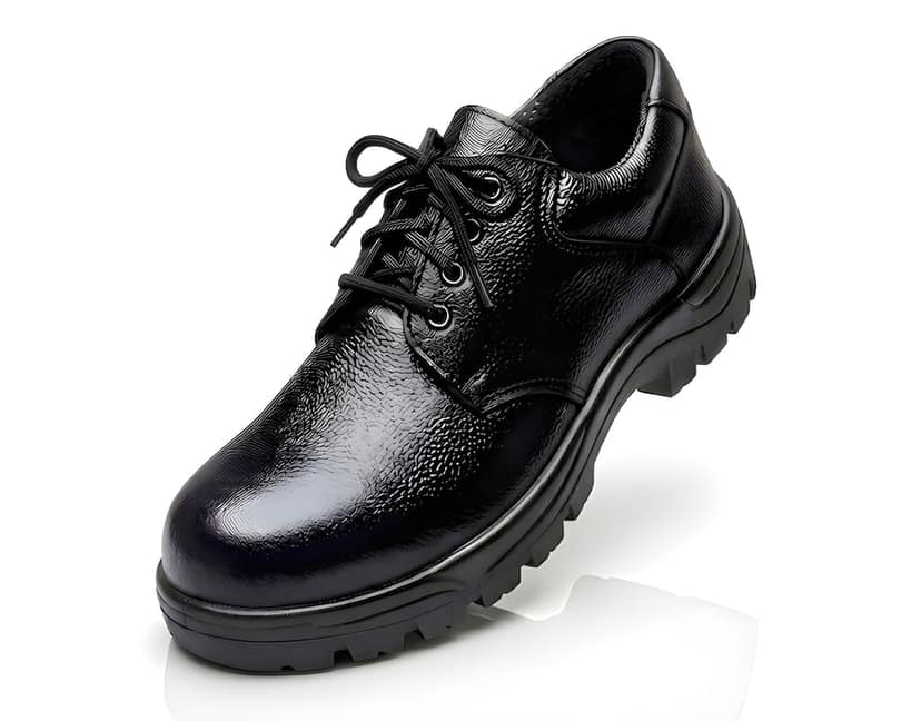 Latest Elite Heavy Duty Men Steel Toe Safety Shoes | Anti-Slip Lace-Up Industrial Work Footwear | Comfortable Protective Shoes for Factory, Construction & Warehouse Use view 2