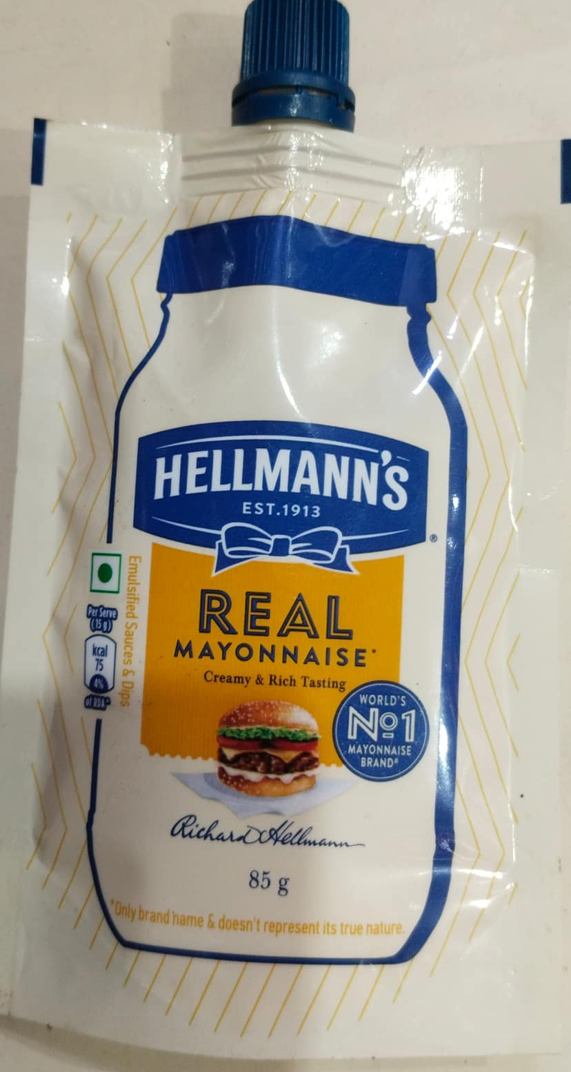 Hellmanns real mayonnaise creamy rich and again 85 g