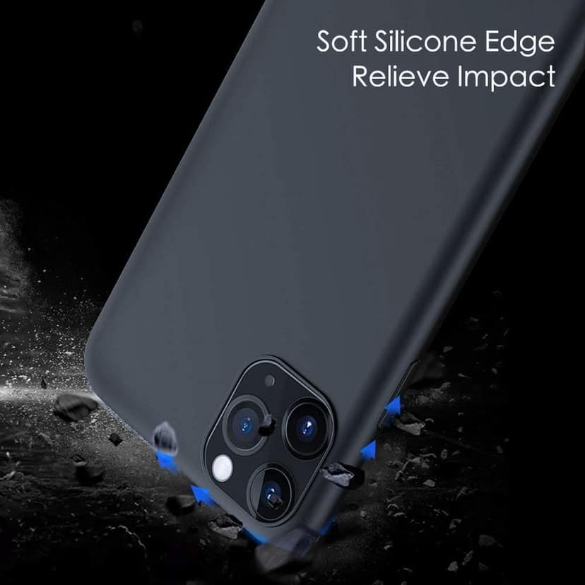 Memumi Crystalloid Series Liquid Silicone Back Cover for Apple iPhone 11 Pro Shockproof-Blue (5.8") view 6