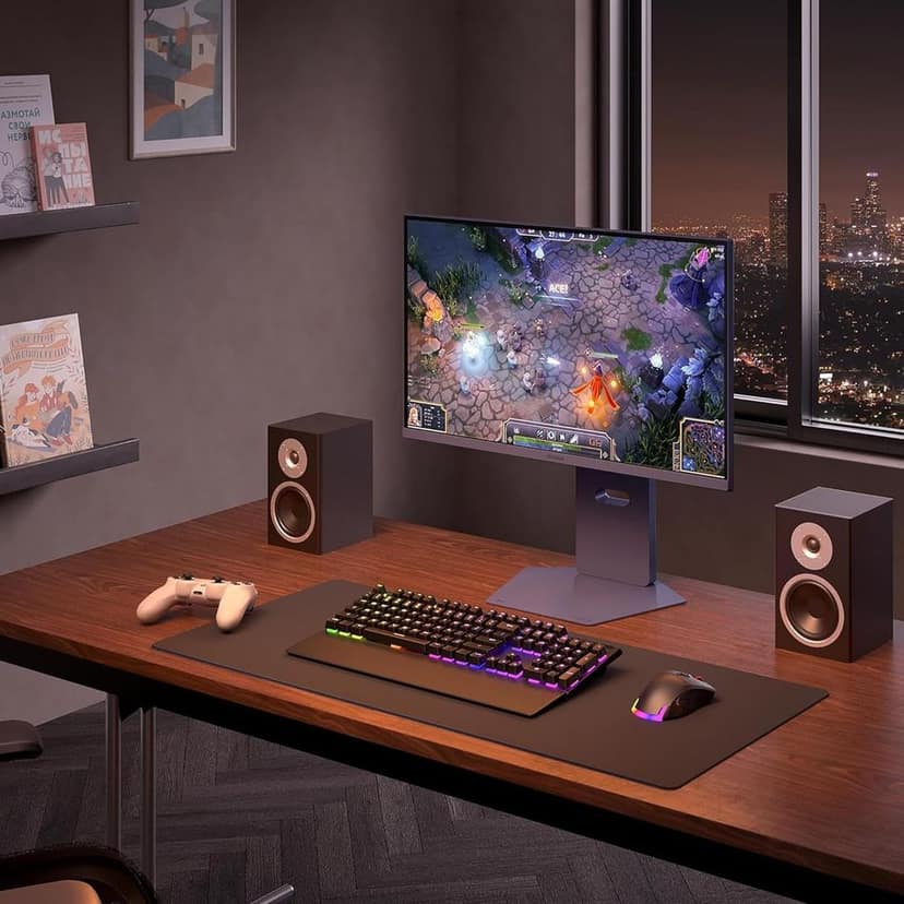 LG 27G850A-B 27-inch Ultragear 4K UHD (3840 x 2160) IPS Gaming Monitor, Dual-Mode 240Hz, 1ms, NVIDIA G-Sync Compatible, AMD FreeSync Premium Pro, VESA DisplayHDR 600, HDMI, DisplayPort 2.1, Black view 3