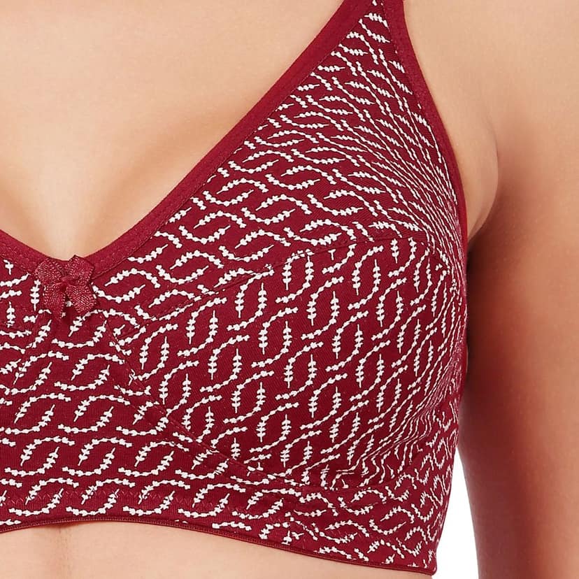 Bodycare Women's Assorted Prints Combed Cotton Bra & Panty Set 6450D view 5