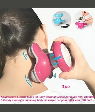 Full Body Vibration Massager mimo mini vibration full body massager slimming body massager For pain relief with USB Port (pack of 1)