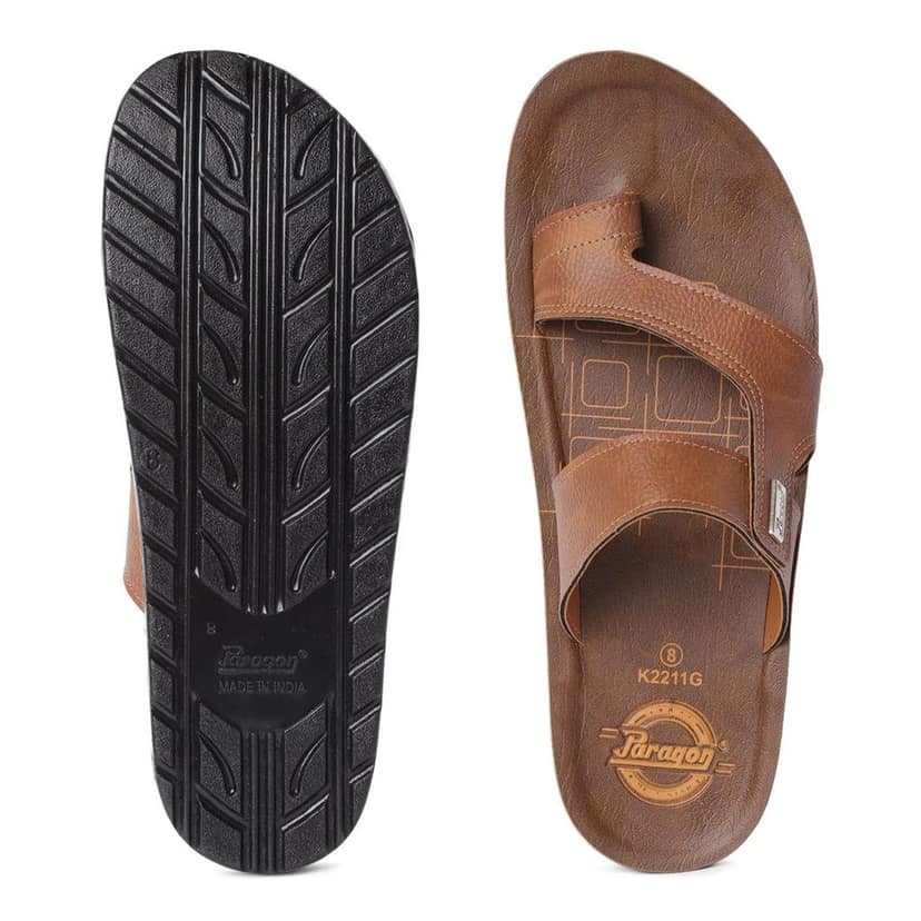 Paragon Vertex Men's Tan Slippers view 4