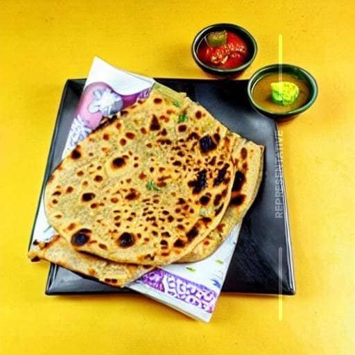 Aloo Pyaz Paratha Tandoori