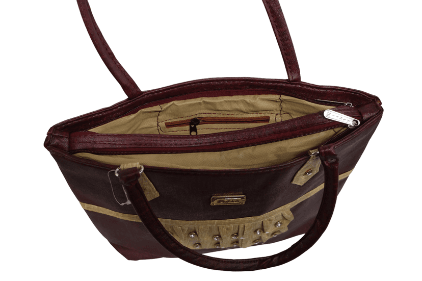 Brown colour Hand Bag view 2