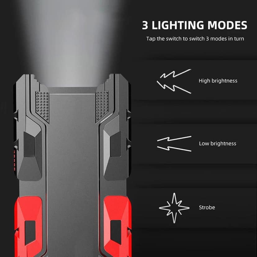 Rechargeable Mini LED Flashlight with Power Bank, 3 Modes (1 Pc) view 6