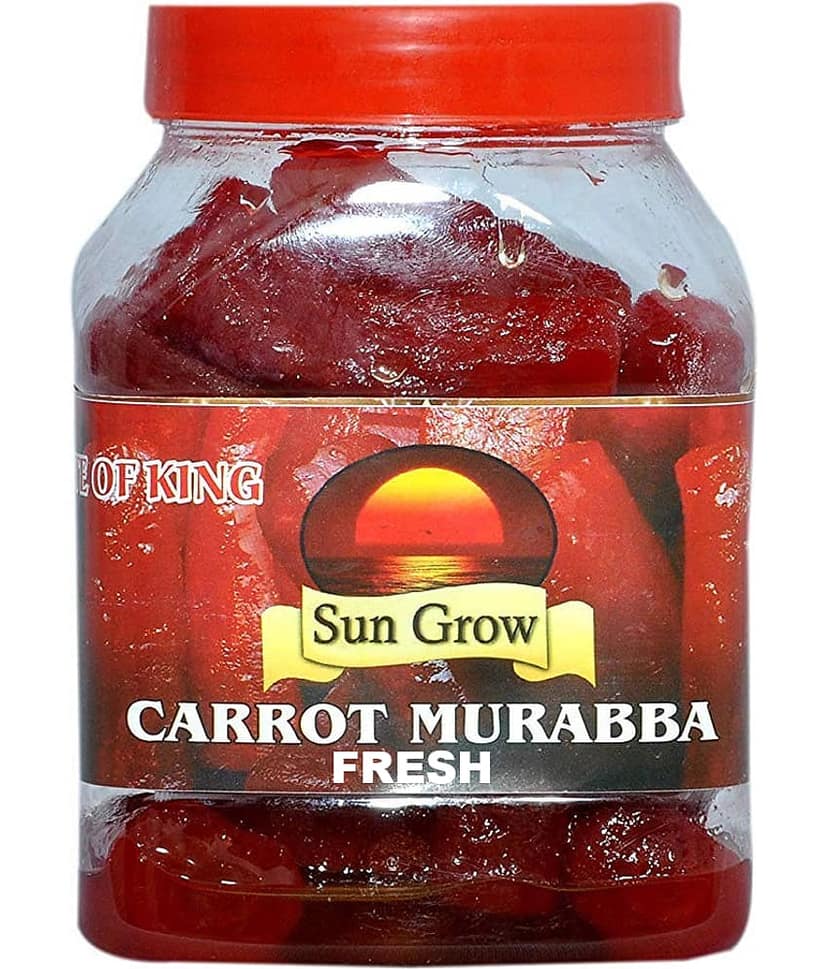 Sun Grow Home Made Fresh Organic Carrot Murabba, Palm Good for Blood Circulation -1 Kg Pickle 1 kg