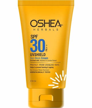 Oshea Herbals SPF 30 PA ++ UV SHIELD SUN BLOCK CREAM120Grams