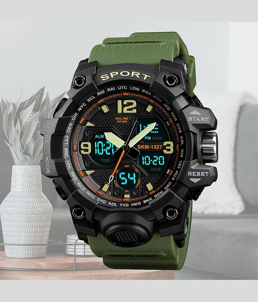 Harbor Green Silicon Analog-Digital Men's Watch