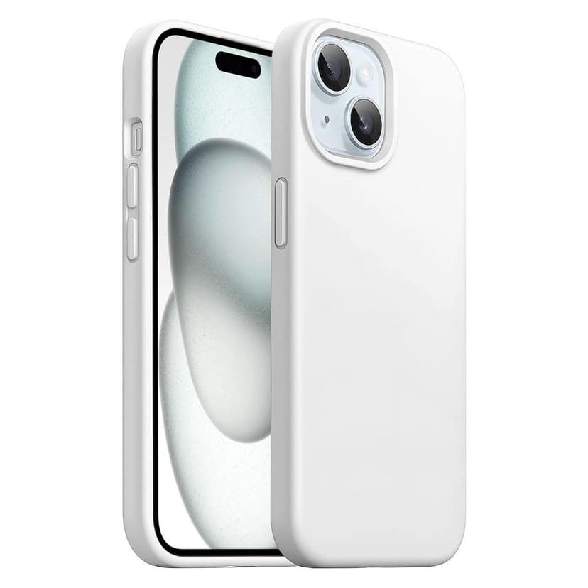 LIRAMARK Liquid Silicone Soft Back Cover Case for iPhone 15 Plus (6.7 inch)