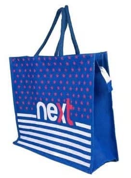 Next Blue Tote Bag with Stars and Stripes - Stylish and Durable view 2