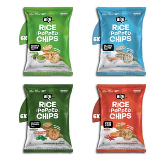 Rice Popped Chips - Assorted Flavours - 24 x 48g packs