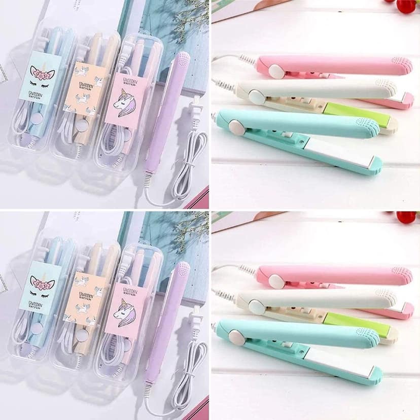 DAYBETTER® Women Beauty Mini Professional Hair Straighteners Flat Iron Specially Designed for Teen Pink (Color my be change) TAR-B3 view 5