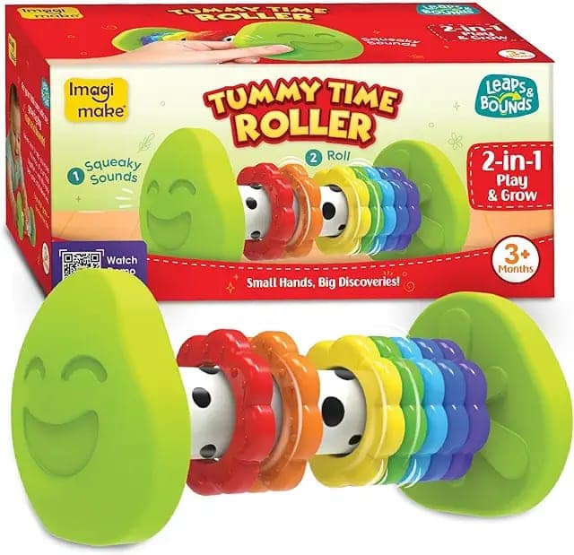 Imagimake Tummy Time Roller|Baby Toy for Infants|Non- Toxic|3+ Months view 3
