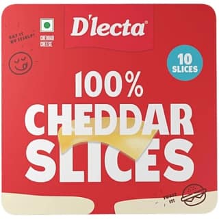 100% Cheddar Cheese Slices 10pc-200g