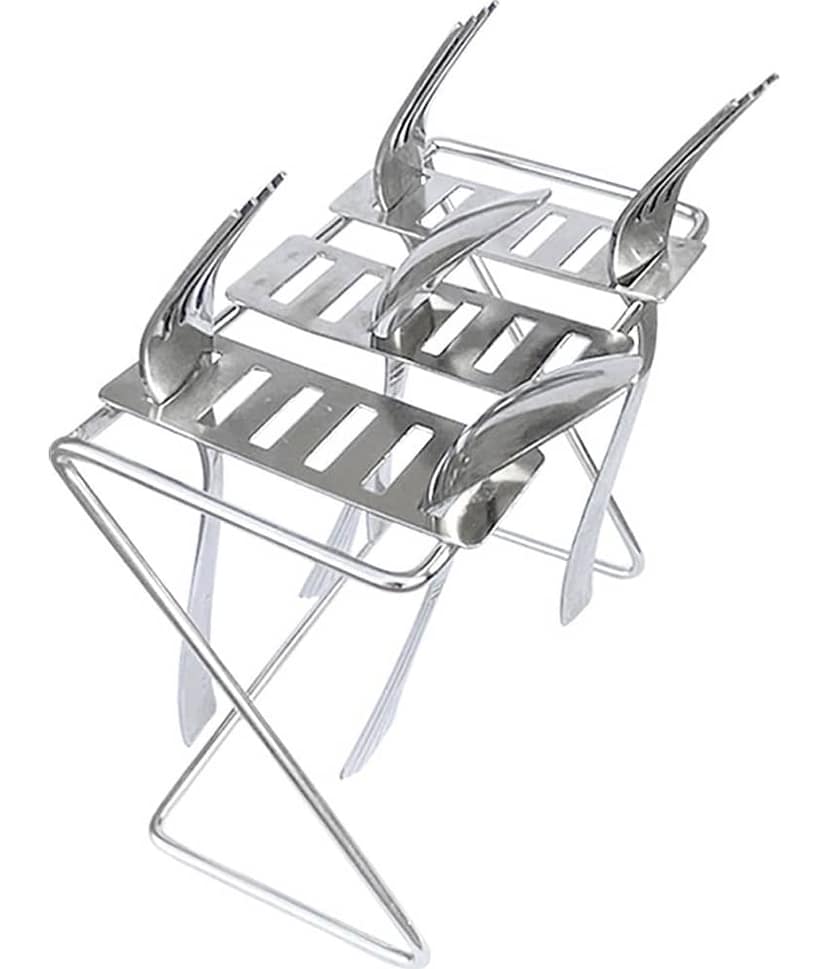 OC9 Silver Stainless Steel Storage Racks ( Pack of 1 )