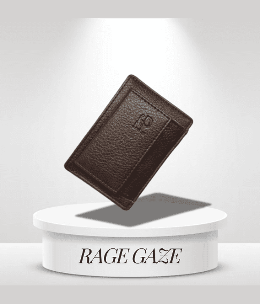RAGE GAZE PU Leather Card Holder ( Pack of 1 )