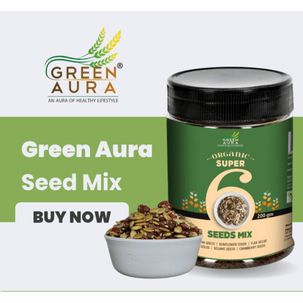 Green Aura® mixture of chia seed, pumpkin, sunflower, flax, cranberry, sesame seed - 200 gm view 3
