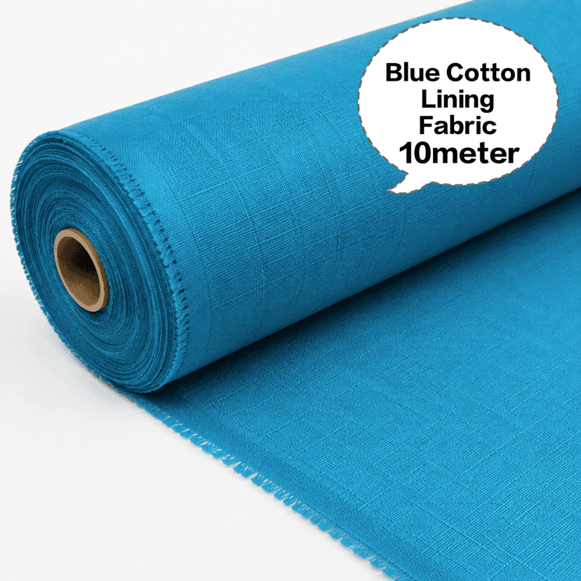 Blue Cotton Lining Fabric (Chhota Panna), Blue Cotton Lining Fibre (Chhota Panna), Blue Lining Cloth (Chhota Panna), Soft Blue Cotton Lining (Chhota Panna), Blue Garment Lining Fabric (Chhota Panna) view 3