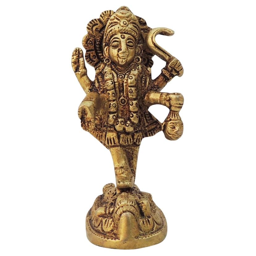 Brass Showpiece Kali Maa God Idol Statue (BSMAS1599 B) view 2