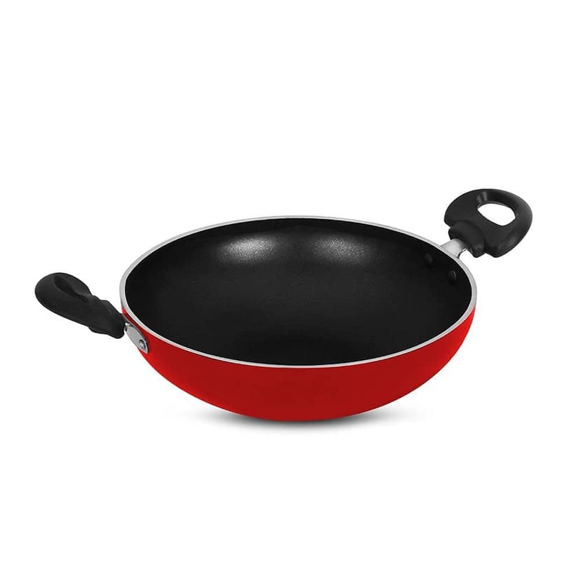 Pigeon Storm Non-Stick Aluminium Kadai 300 mm, Induction Base - Brown view 4