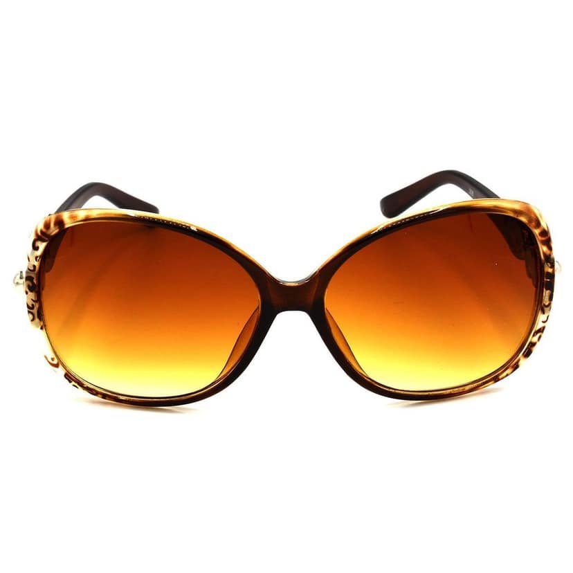 Hrinkar Brown Over-sized Cooling Glass Brown Frame Best Sunglasses for Women - HRS306-BWN view 2