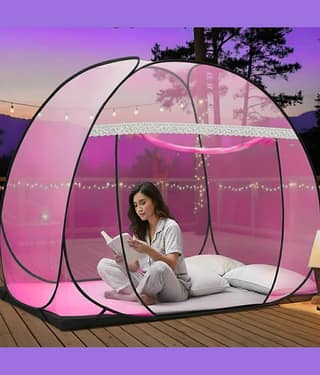 didhiti - Yellow Polycotton Foldable Mosquito Net ( Pack of 1 )