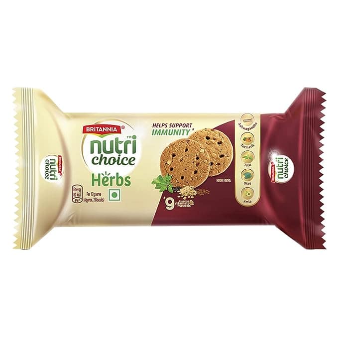 Britannia Nutri Choice Herbs Cookies 100 Gms