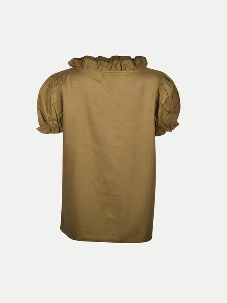 Women Green Solid Blouse view 4