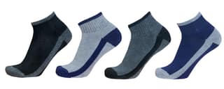 RGI Sport Ankle Socks Men Terry Cushion Socks, Free Size, Pack of 4 (Multicolour)