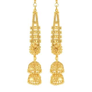 Vivastri Double Drop Jhumka Earring for Women and Girls [VIVA2733ERG] view 2