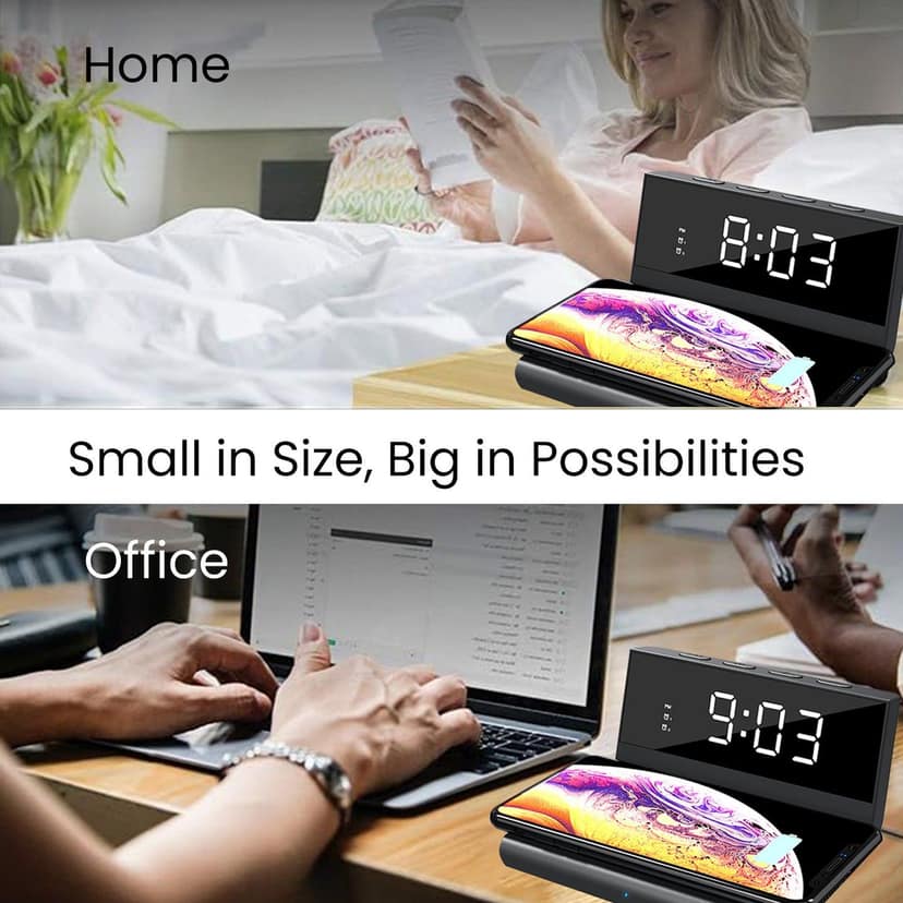 Portronics Freedom 4A , Digital Alarm Clock, Brightness Level, Fast Charging, Compact view 3